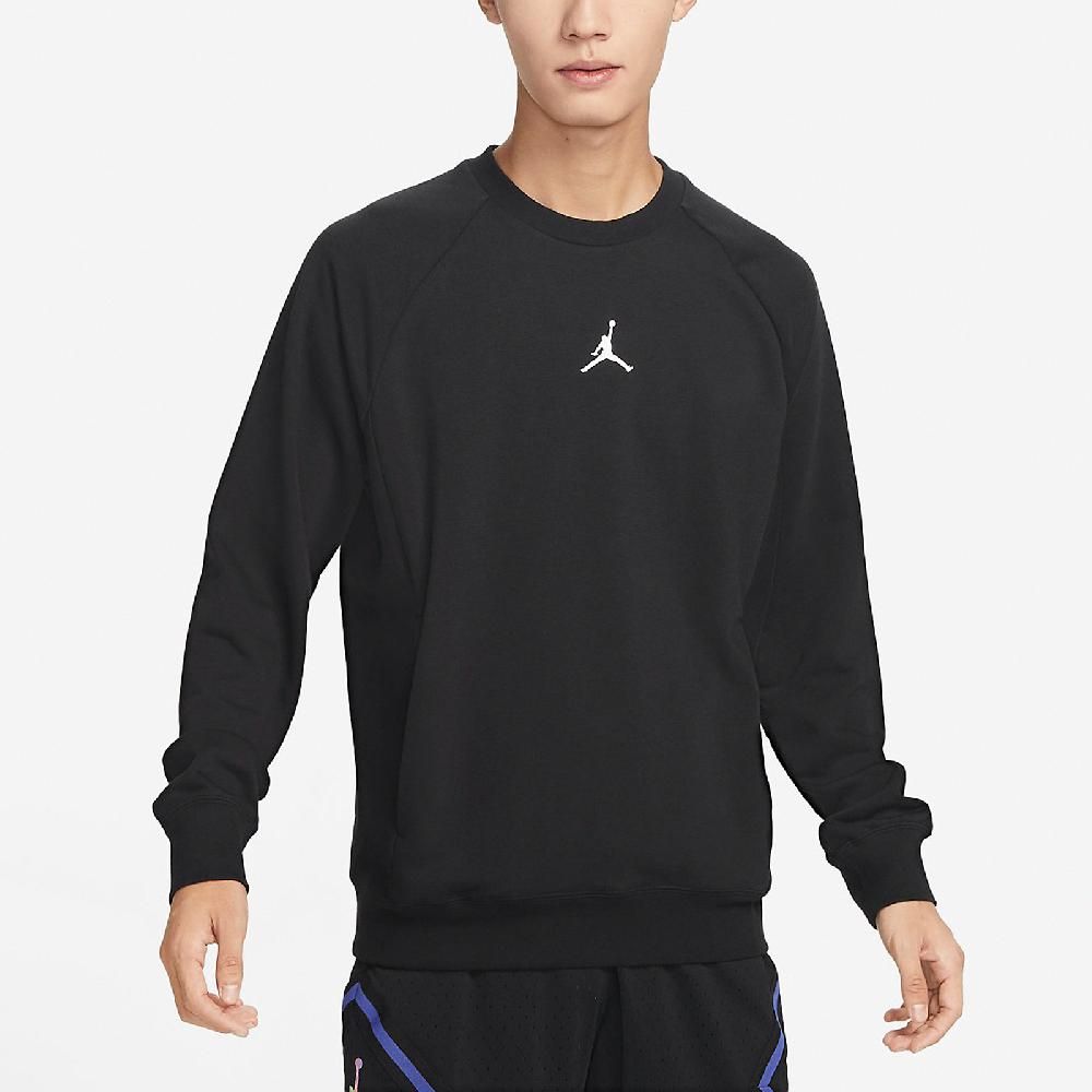 NIKE 耐吉  Jordan Dri-FIT Sports 男款 長袖 喬丹飛人 LOGO 拉鍊 排汗 黑 DV1287-010