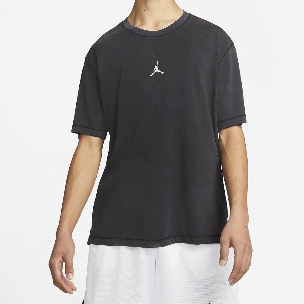 NIKE 耐吉  短袖上衣 Jordan Dri-FIT 男款 黑 小LOGO 運動 休閒 短T DH8922-010