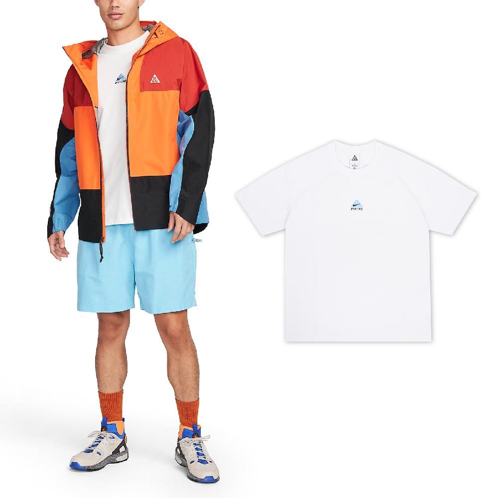 NIKE 耐吉   短袖 ACG Tee 男款 白 藍 寬鬆 重磅 短T 短袖上衣 DQ1816-124