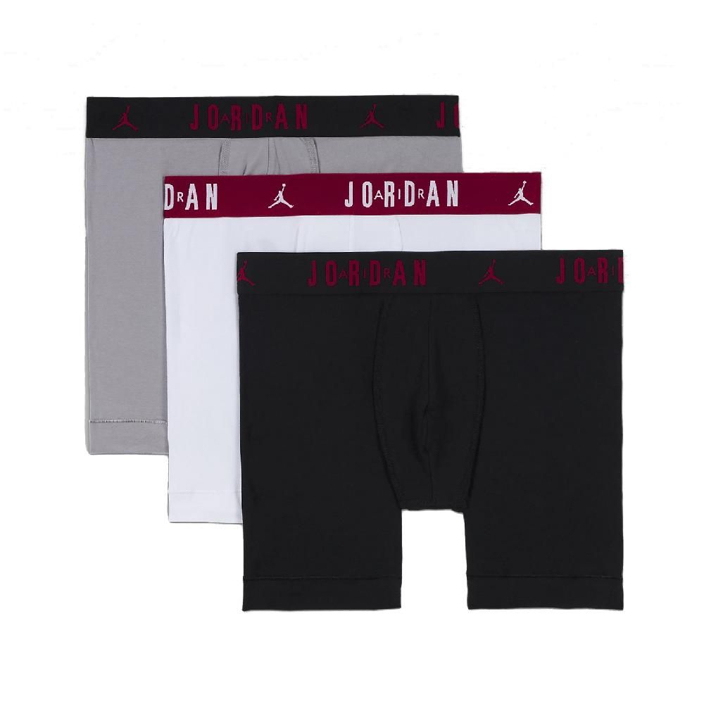 NIKE 耐吉   內褲 Jordan Flight Boxer Brief 男款 紅 白 黑 針織 運動內褲 喬丹 JD2413048AD-003