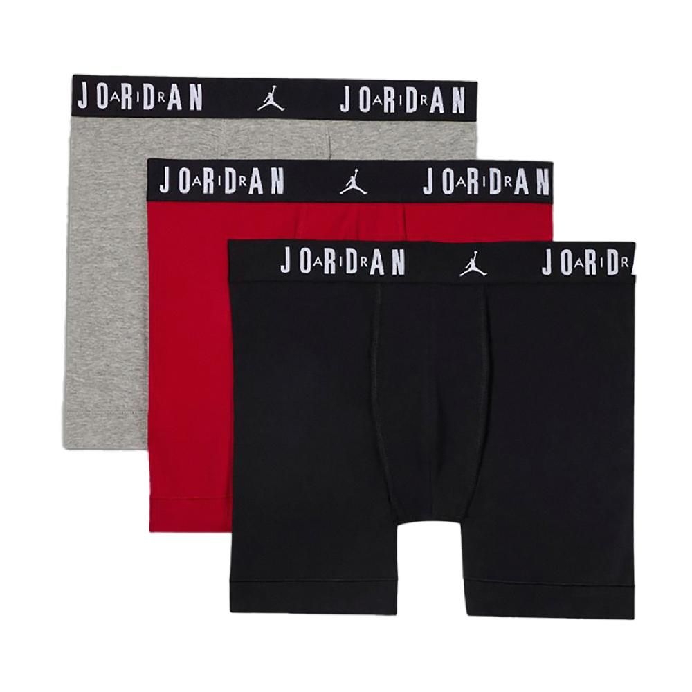 NIKE 耐吉   內褲 Jordan Flight Boxer Brief 男款 紅 灰 黑 針織 運動內褲 喬丹 JD2413048AD-002