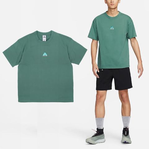 NIKE 耐吉 短袖 ACG Tee 男款 綠 白 寬鬆 重磅 短T 短袖上衣 DQ1816-361