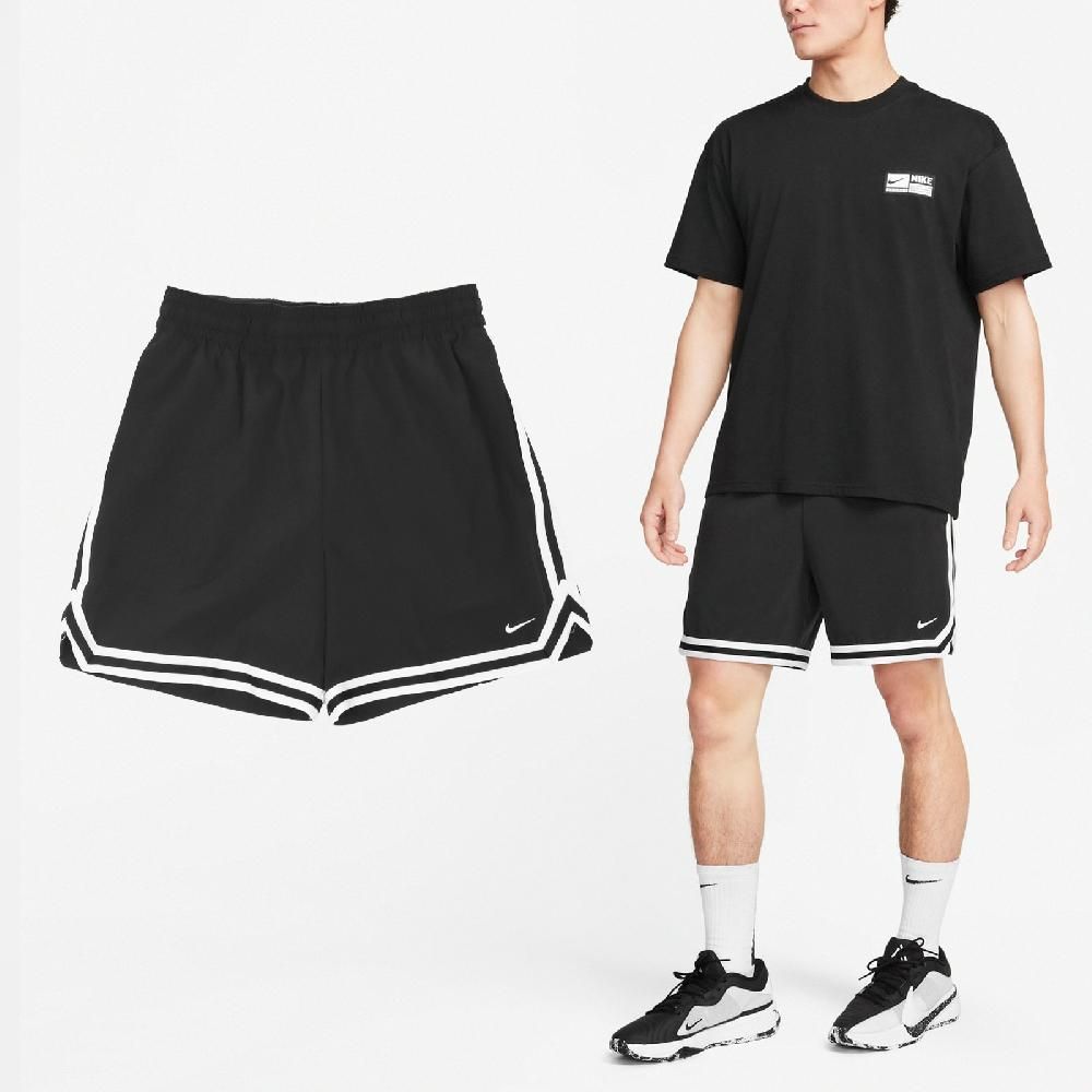 NIKE 耐吉   短褲 DNA 6" UV Basketball Shorts 黑 白 排汗 籃球 球褲 運動褲 褲子 FN2660-010