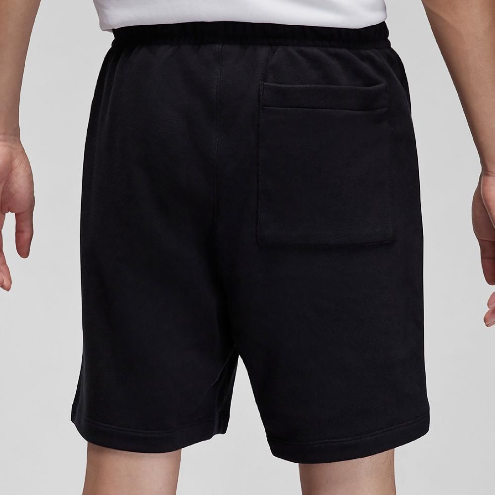 NIKE 耐吉   短褲 Jordan Essentials Shorts 男款 黑 白 毛圈布 抽繩 棉褲 褲子 FQ4535-010