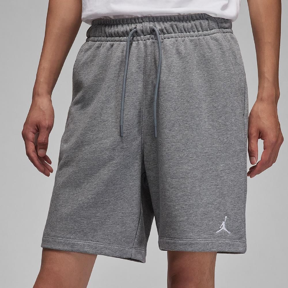 NIKE 耐吉   短褲 Jordan Essentials Shorts 男款 灰 白 毛圈布 抽繩 棉褲 褲子 FQ4535-091