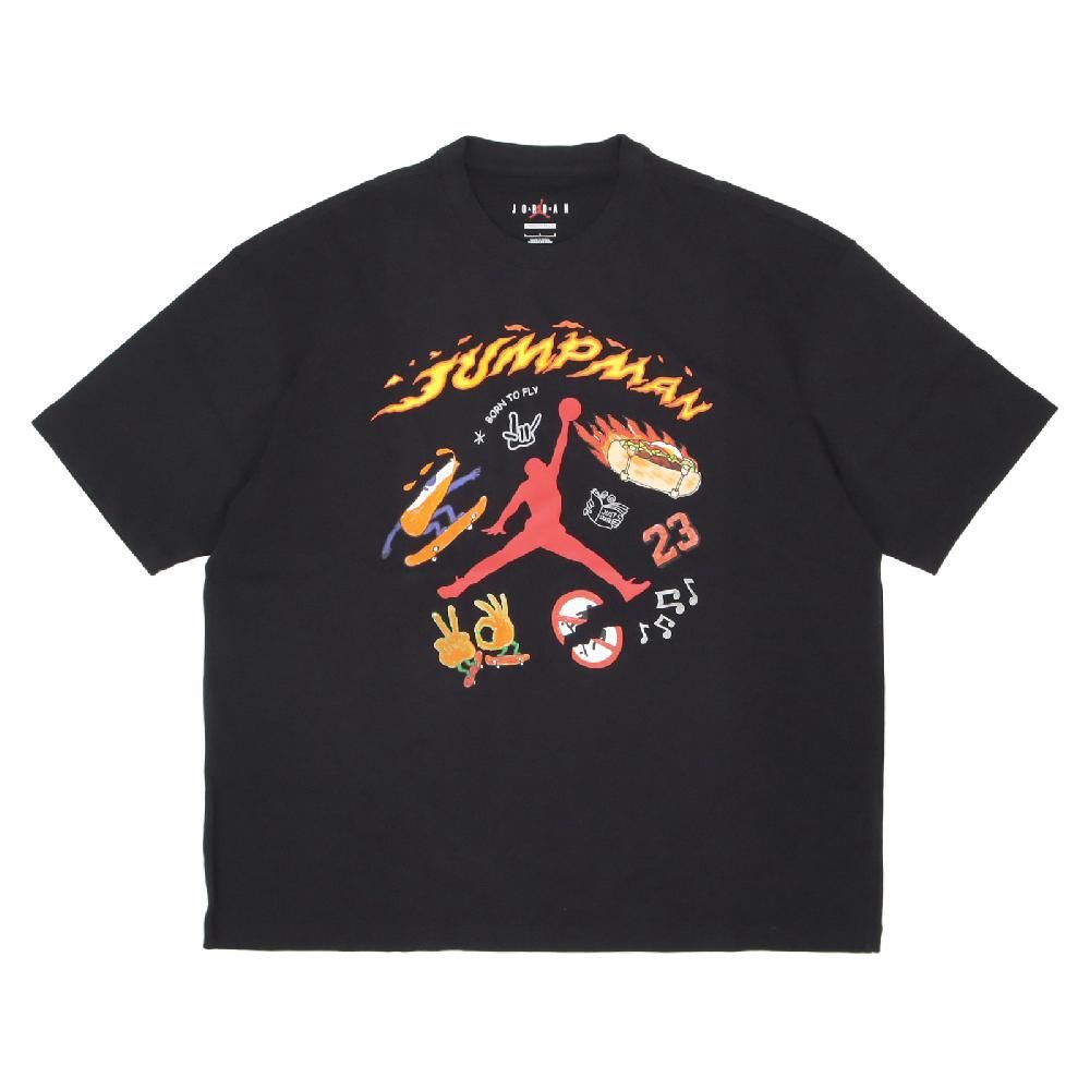 NIKE 耐吉   短袖 Jordan Tee 男款 黑 棉質 重磅 寬鬆 短T 棉T HJ3965-010