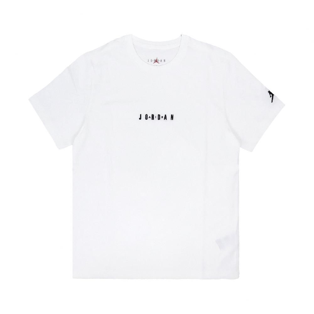 NIKE 耐吉   短袖 Jordan Air Tee 男款 白 黑 純棉 喬丹 短T 棉T DM3183-100