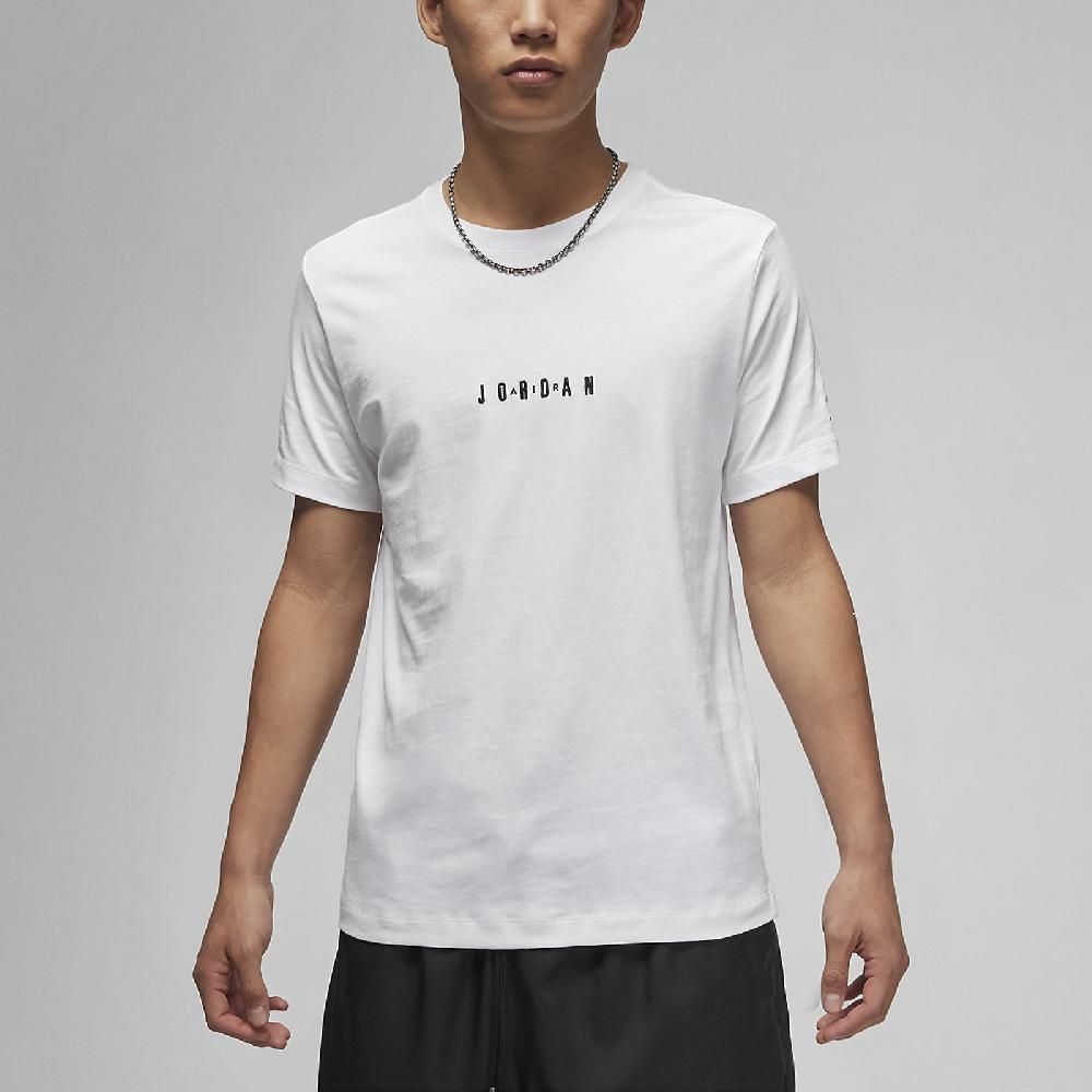 NIKE 耐吉   短袖 Jordan Air Tee 男款 白 黑 純棉 喬丹 短T 棉T DM3183-100