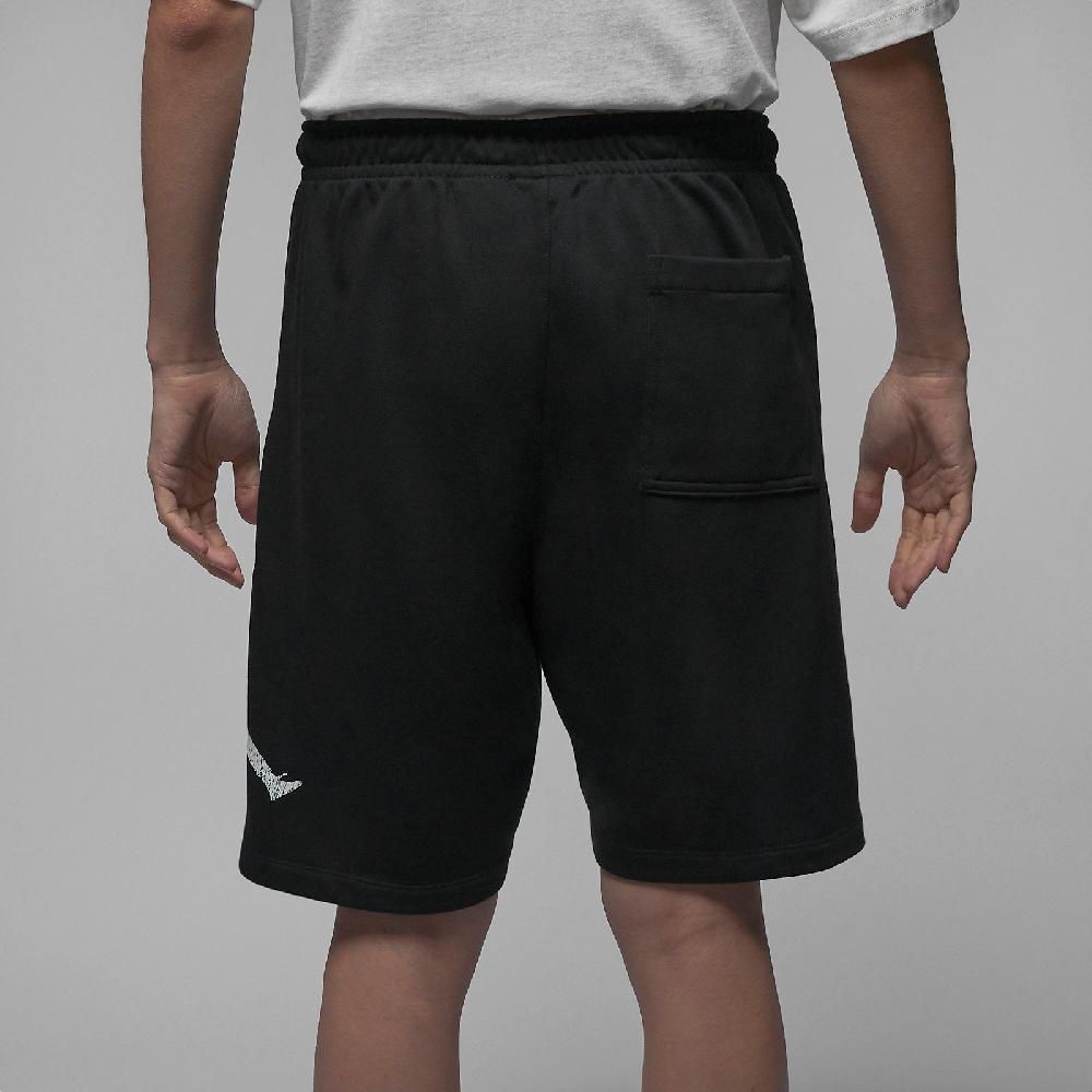 NIKE 耐吉   短褲 Jordan Essentials Shorts 男款 黑 白 毛圈布 抽繩 棉褲 褲子 FN6420-010