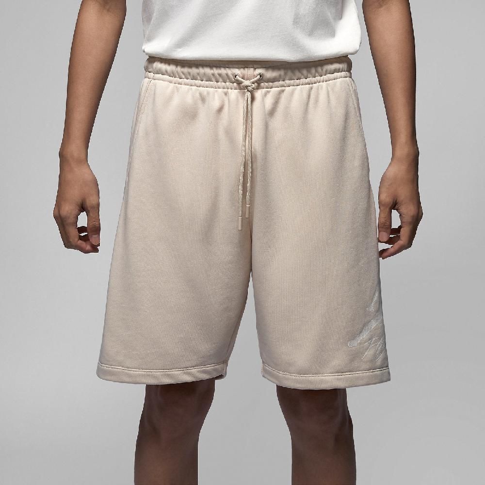 NIKE 耐吉   短褲 Jordan Essentials Shorts 男款 米白 白 毛圈布 抽繩 棉褲 褲子 FN6420-203