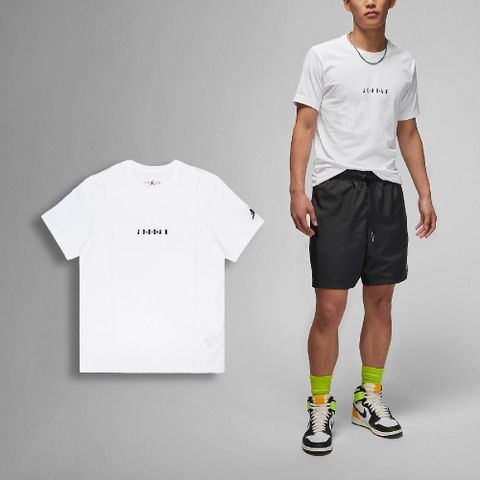 NIKE 耐吉 短袖 Jordan Air Tee 男款 白 黑 純棉 喬丹 短T 棉T DM3183-100