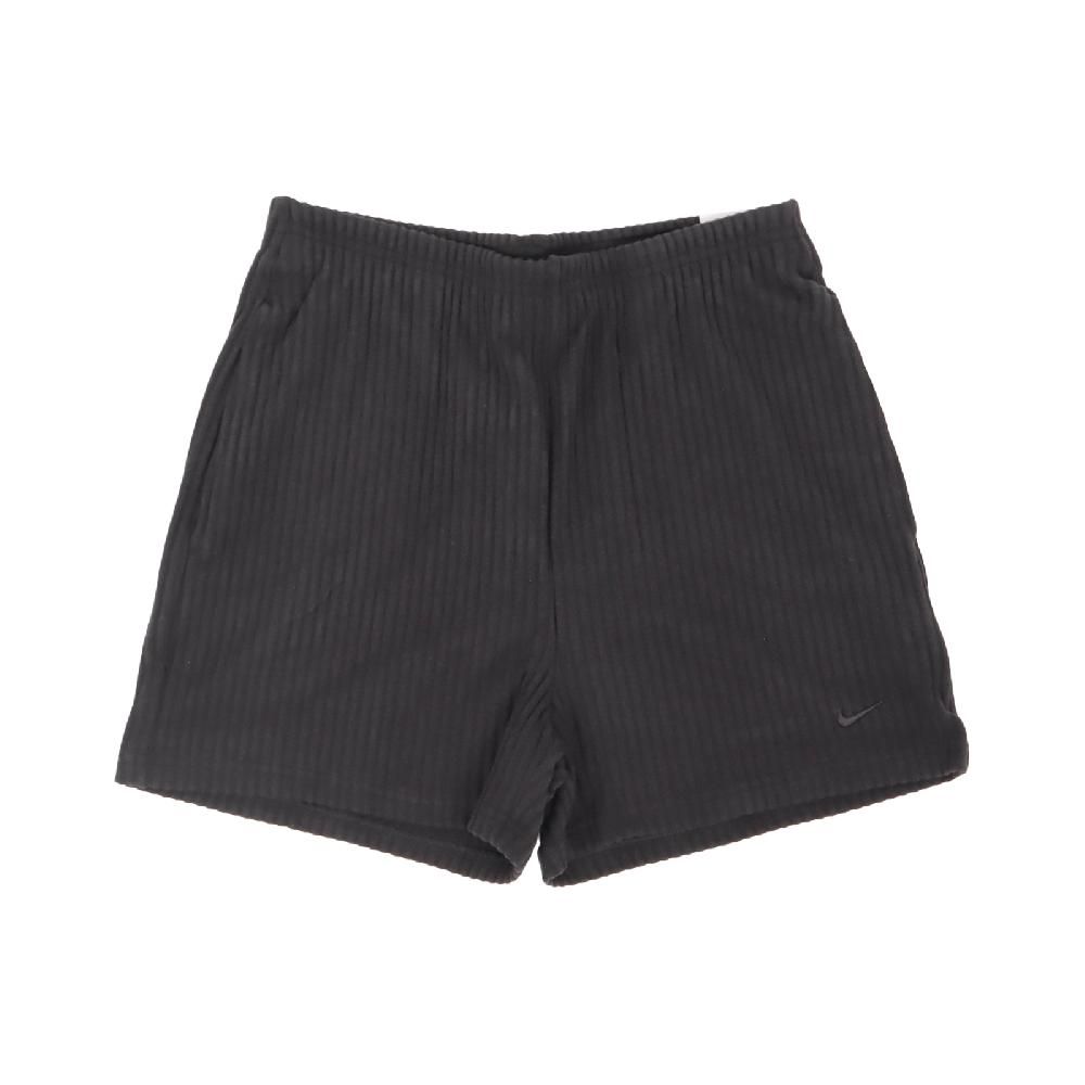 NIKE 耐吉   短褲 NSW Chill Knit Shorts 女款 黑 針織 高腰 3吋 運動褲 褲子 FN3675-010