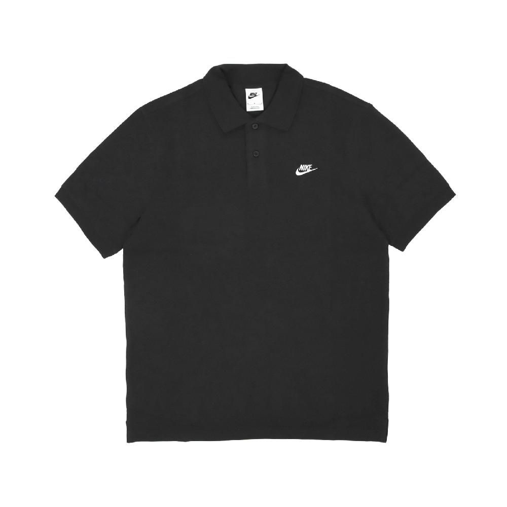 NIKE 耐吉   短袖襯衫 Club Polo Shirts 男款 黑 白 網眼 棉質 寬鬆 運動 polo衫 FN3895-010