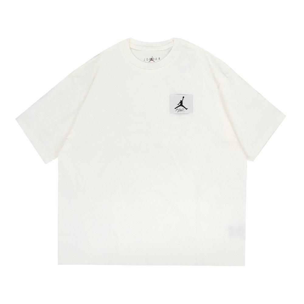 NIKE 耐吉   短袖 Jordan Flight Essentials Tee 男款 白黑 純棉 極寬鬆 短T 棉T DZ7314-133