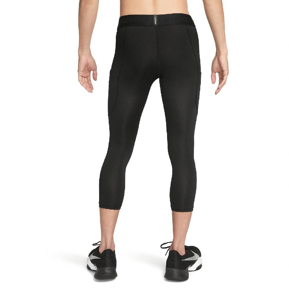 NIKE 耐吉   緊身褲 Pro Dri-FIT Fitness Leggings 男款 黑白 7分 速乾 運動 訓練 FB7951-010