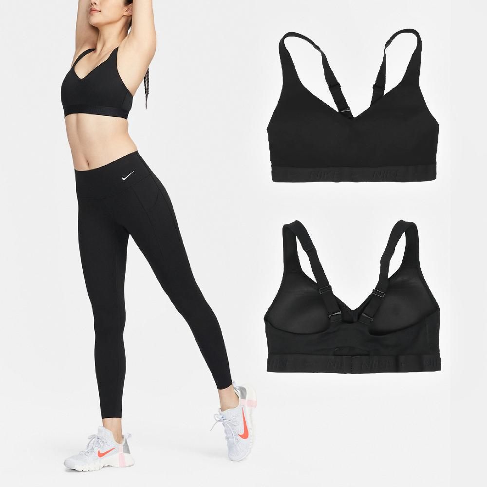 NIKE 耐吉   運動內衣 Indy Sports Bra 黑 高強度支撐 可調肩帶 速乾 背扣 瑜珈 健身 FD1069-010