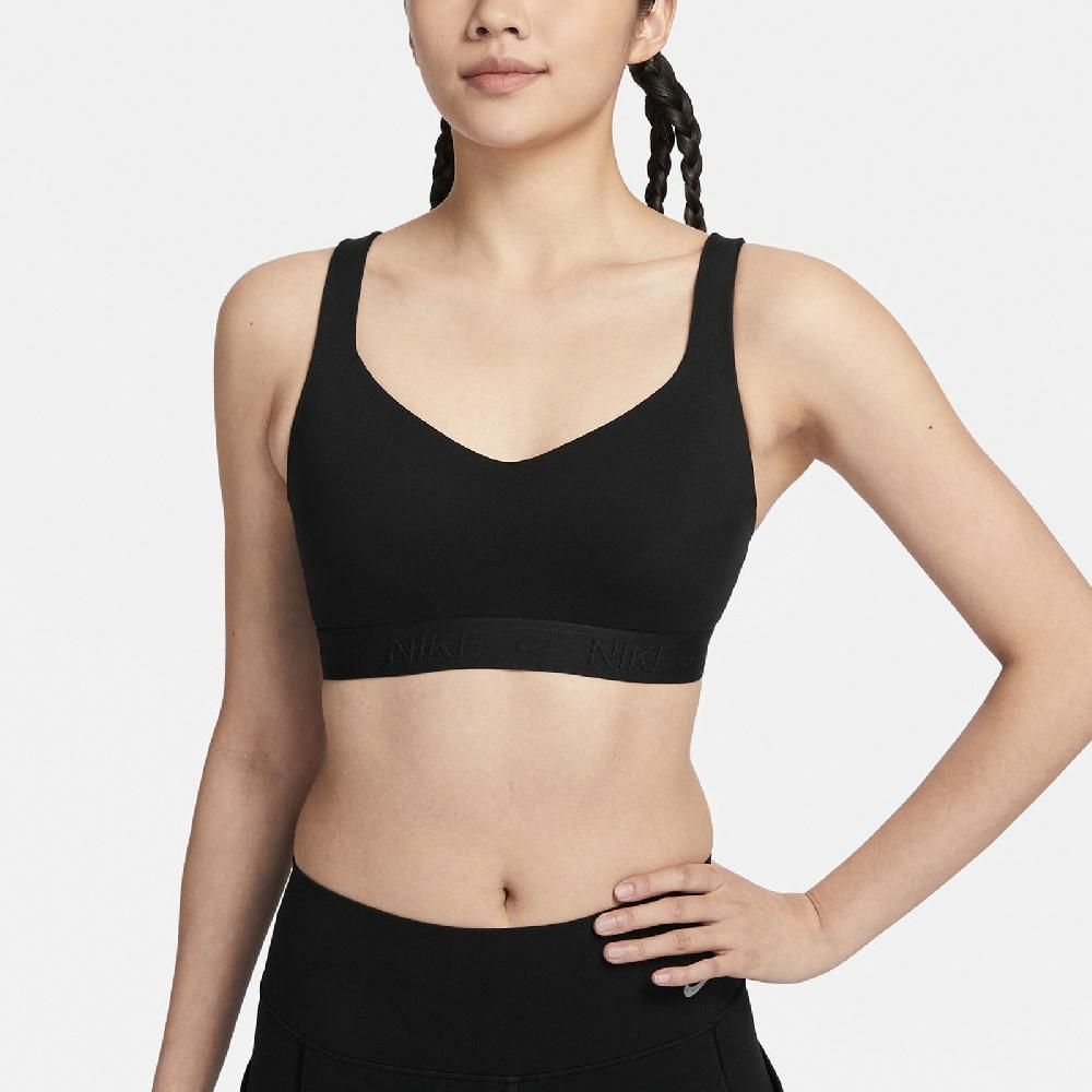 NIKE 耐吉   運動內衣 Indy Sports Bra 黑 高強度支撐 可調肩帶 速乾 背扣 瑜珈 健身 FD1069-010