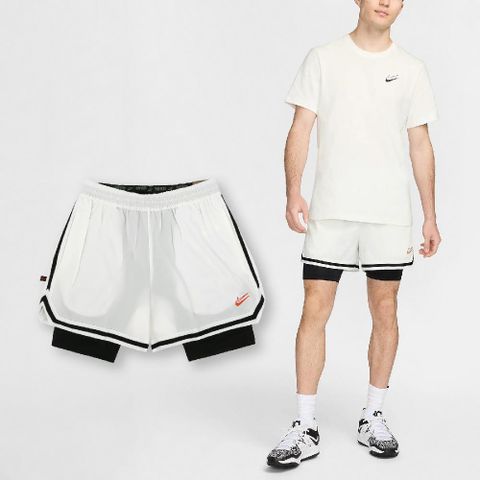 Nike 耐吉 短褲 Kevin Durant DNA 2-in-1 男款 白 黑 4吋 KD 籃球 球褲 FN8097-133
