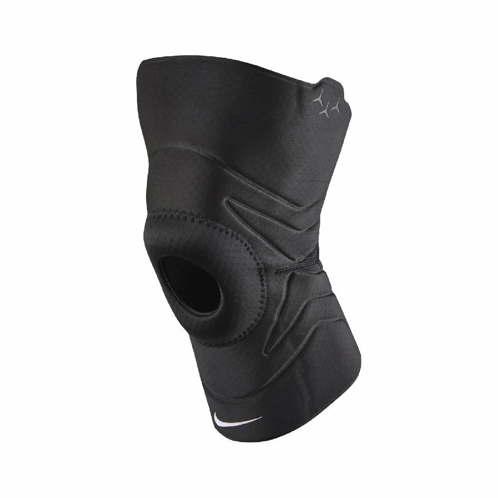 NIKE 耐吉   護膝 Open Patella Knee Sleeve 護具 健身 重訓 開洞 吸濕排汗 透氣 黑 N1000675-010