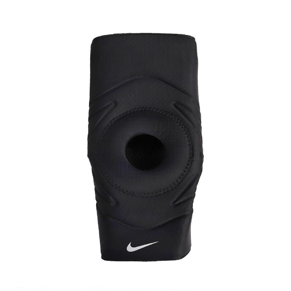 NIKE 耐吉   護膝 Open Patella Knee Sleeve 護具 健身 重訓 開洞 吸濕排汗 透氣 黑 N1000675-010