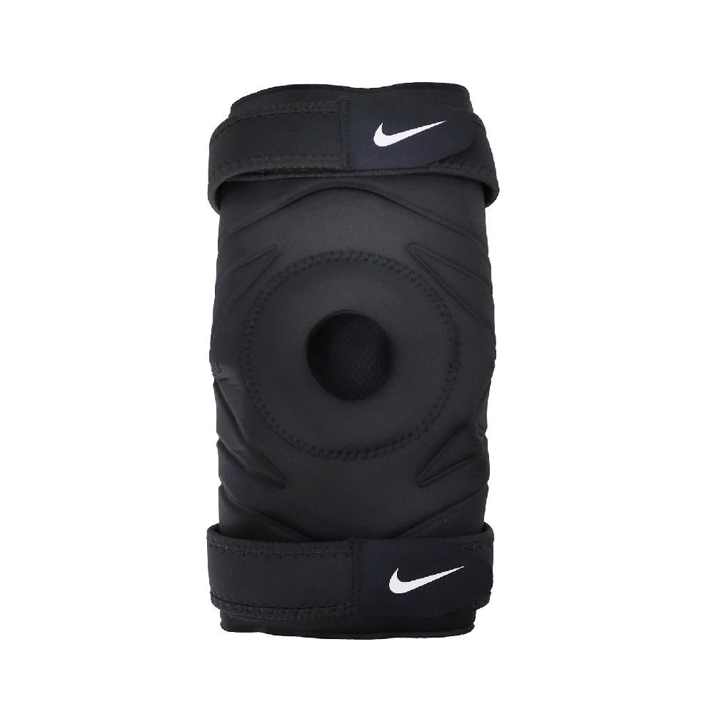 NIKE 耐吉   護膝 Pro Knee Sleeve With Strap 透氣 支撐 護具 黑 訓練 運動 N1000672-010