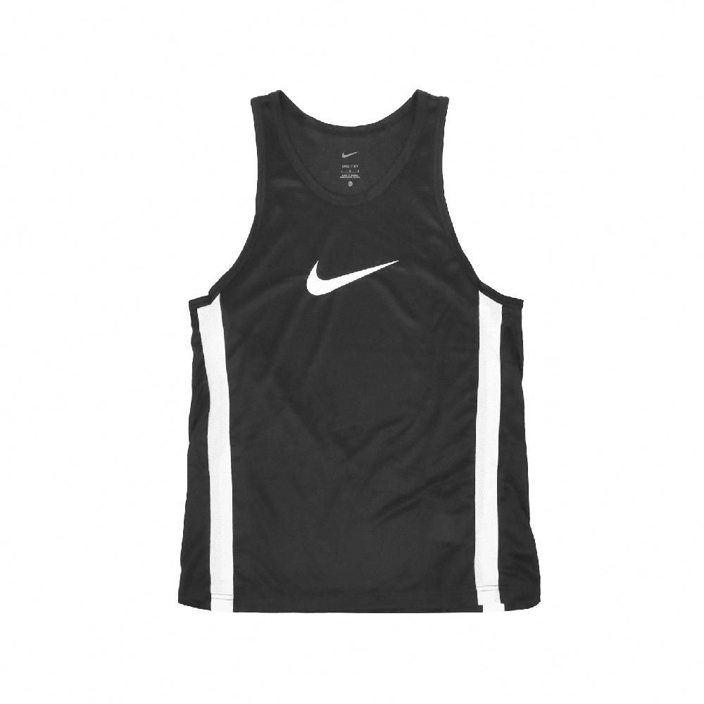 NIKE 耐吉   球衣 Icon Basketball Jersey 男款 黑 白 速乾 網眼 背心 籃球 運動 DV9968-010