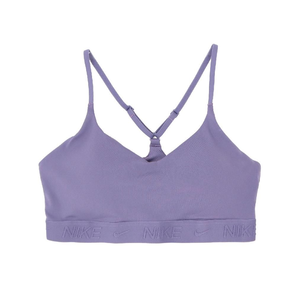 NIKE 耐吉   運動內衣 Indy Sports Bra 紫 輕度支撐 速乾 可調肩帶 可拆襯墊 運動 瑜珈 FD1063-509