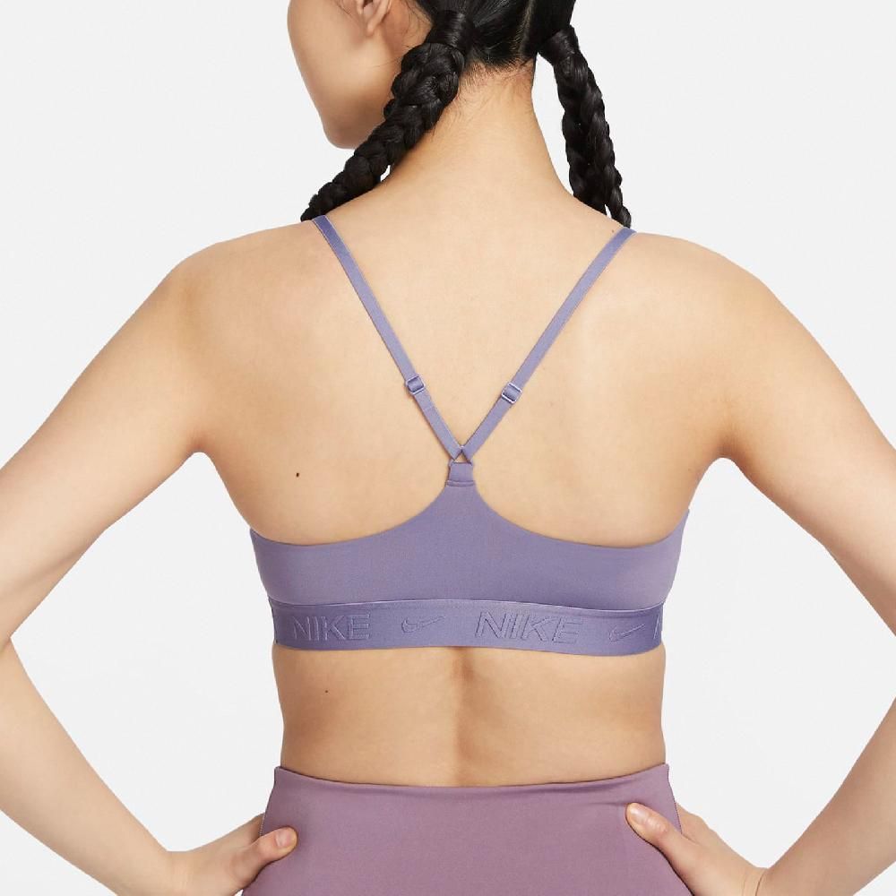 NIKE 耐吉   運動內衣 Indy Sports Bra 紫 輕度支撐 速乾 可調肩帶 可拆襯墊 運動 瑜珈 FD1063-509