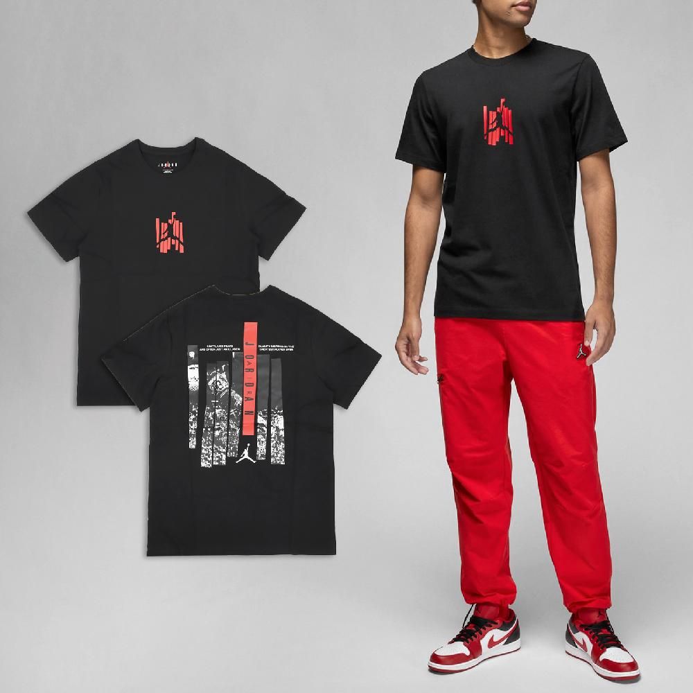 NIKE 耐吉   短袖 Jordan Brand Tee 黑 紅 喬丹 男款 短T FD7026-010