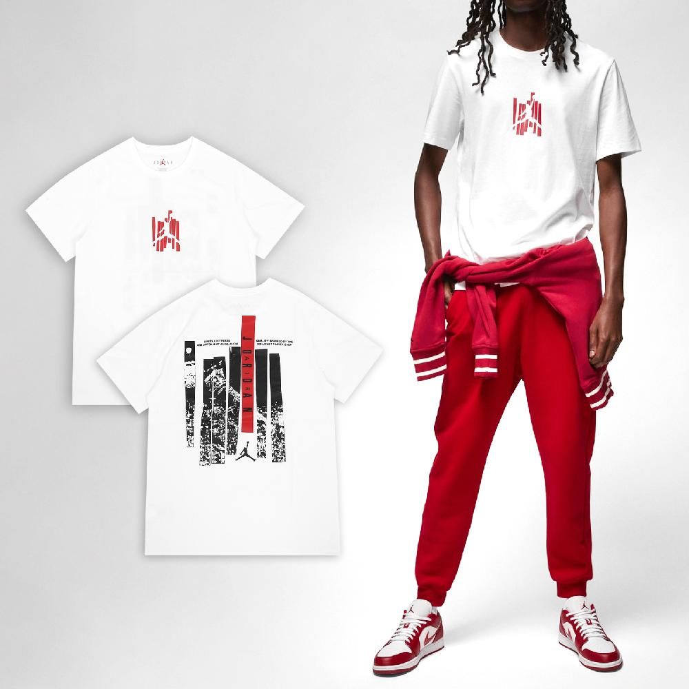 NIKE 耐吉   短袖 Jordan Brand Tee 白 黑 紅 喬丹 男款 短T FD7026-100