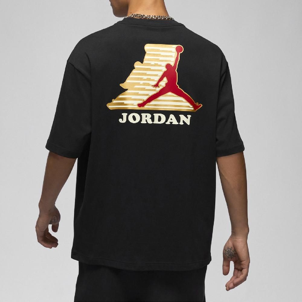 NIKE 耐吉   短袖 Jordan Greatness 1985 Tee 男款 黑 紅 喬丹 棉質 重磅 短T HM4901-010