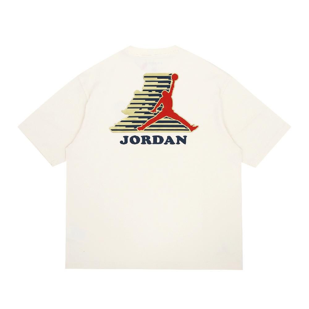 NIKE 耐吉   短袖 Jordan Greatness 1985 Tee 男款 米白 紅 喬丹 棉質 重磅 短T HM4901-110