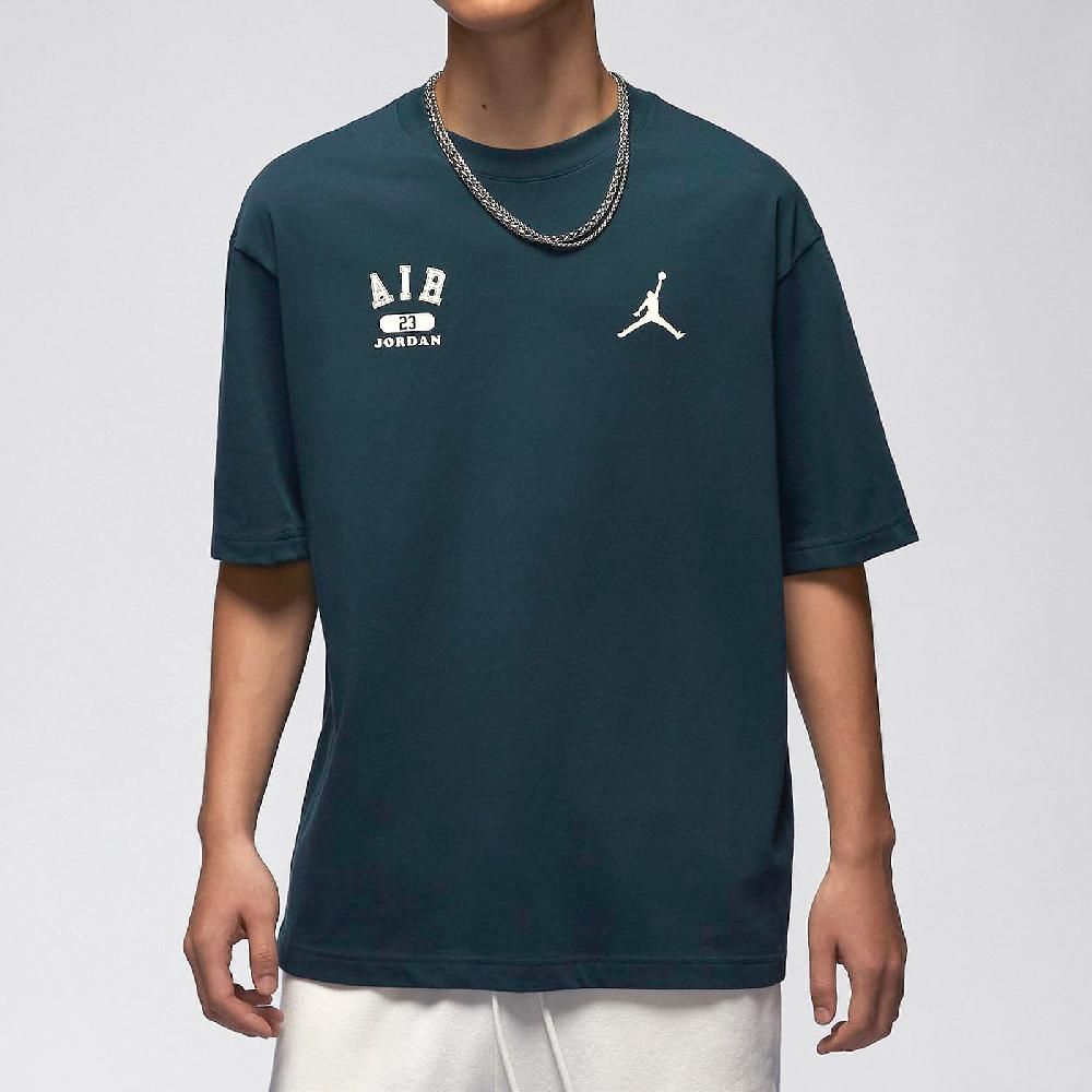 NIKE 耐吉   短袖 Jordan Tee 男款 藍 米黃 純棉 重磅 短T 棉T HQ1575-478