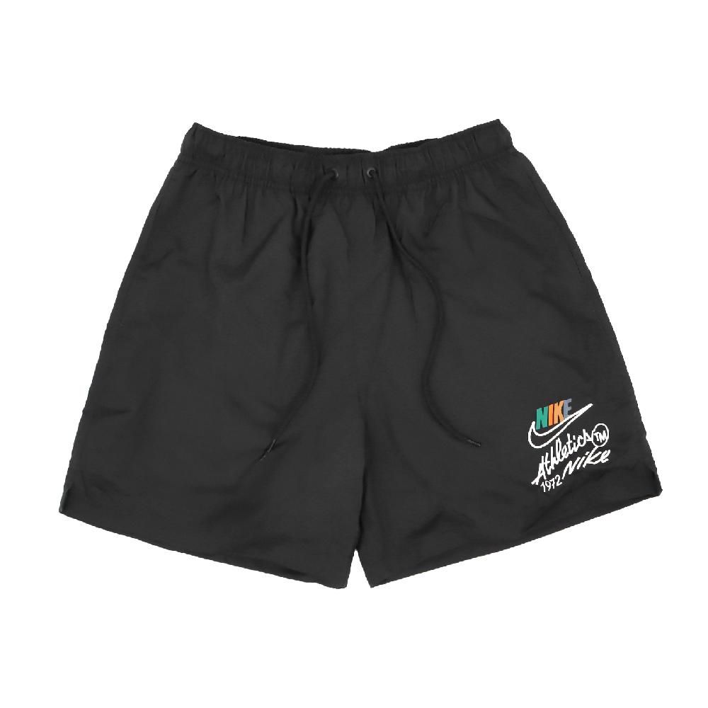 NIKE 耐吉   短褲 Club Flow Shorts 男款 黑 白 抽繩 褲子 FZ0771-010