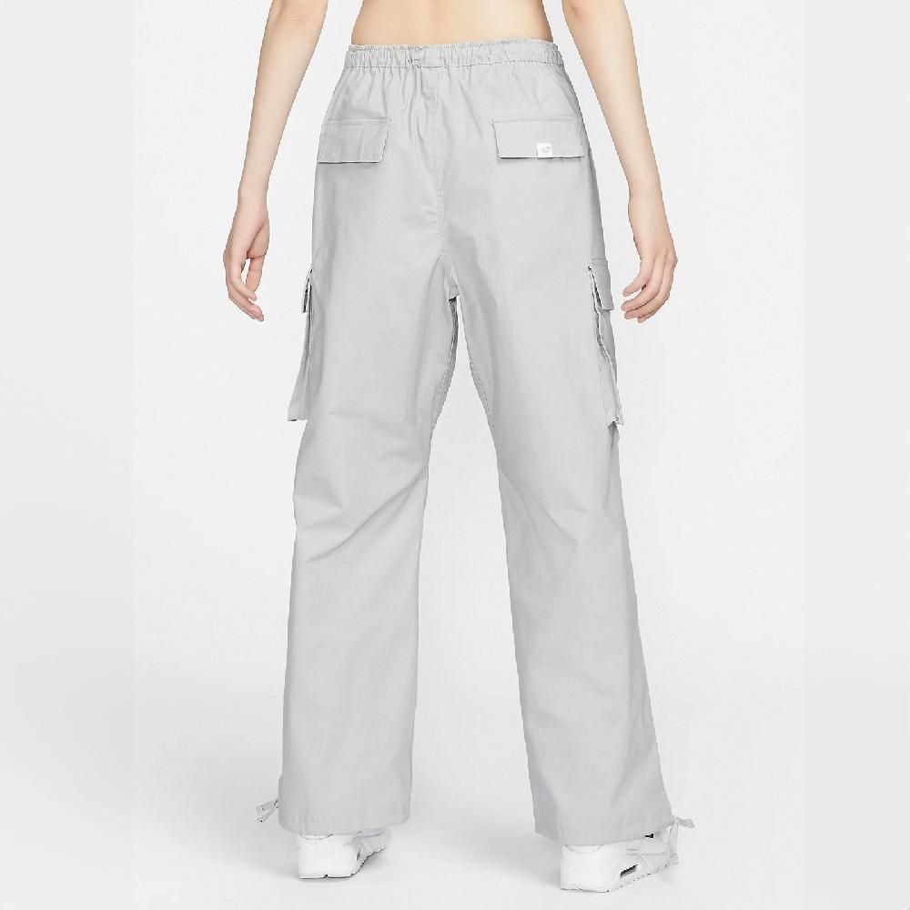 NIKE 耐吉   長褲 NSW Mid-Rise Cargo Pants 女款 灰 抗撕裂 抽繩 寬鬆 工裝褲 褲子 FV7521-077