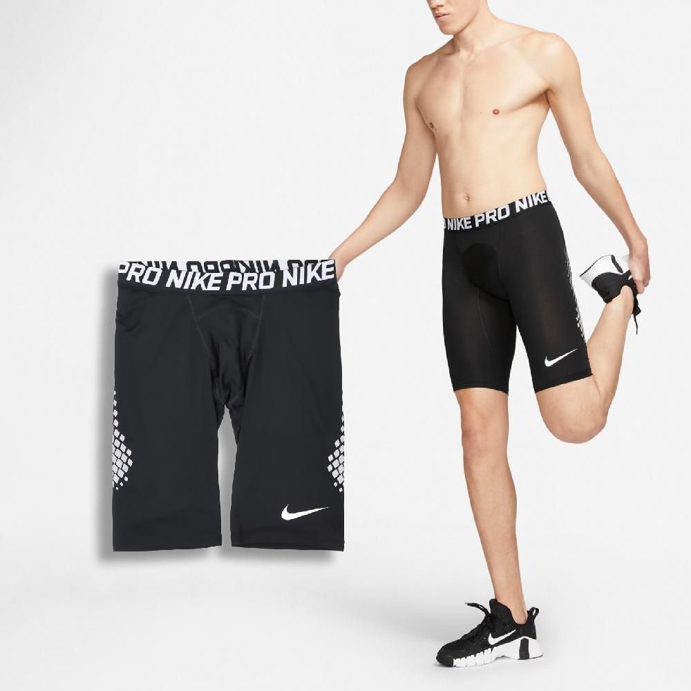 NIKE 耐吉   緊身褲 Pro Baseball Slider Shorts 男款 黑白 速乾 排汗 棒球 束褲 CT2568-010