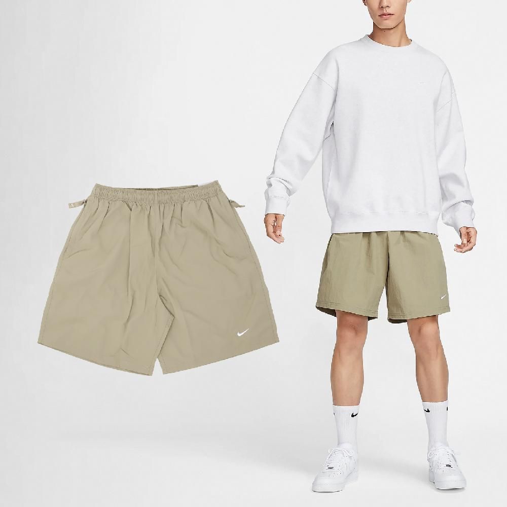 NIKE 耐吉   短褲 LAB Solo Shorts 男款 卡其 防潑水 寬鬆 抽繩 褲子 DX0750-247