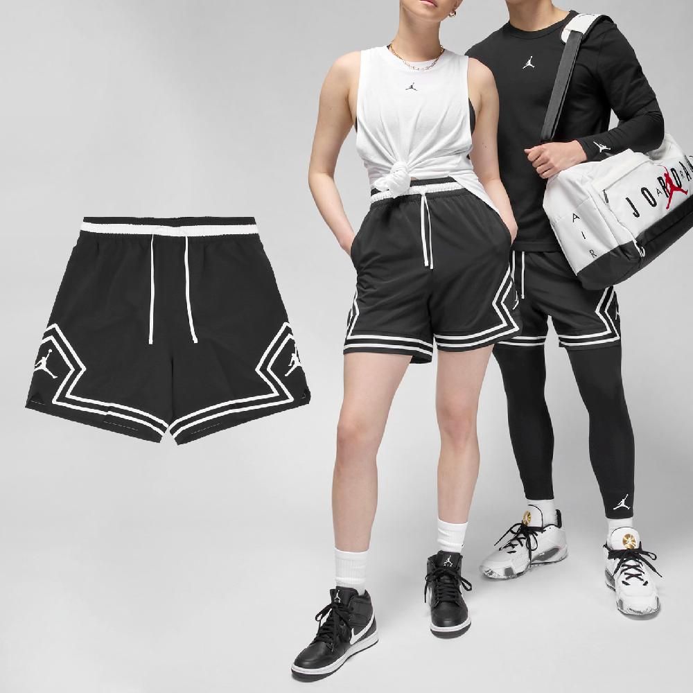 NIKE 耐吉   球褲 Jordan Sport Diamond Shorts 男女款 黑白 速乾 籃球 運動 短褲 FQ2990-010