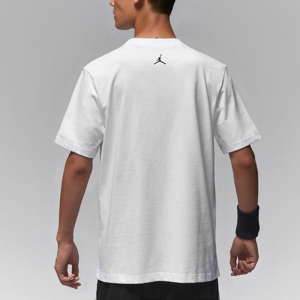 NIKE 耐吉 Nike 耐吉 短袖 Jordan Sport Tee 男款 白 黑 速乾 棉質 寬鬆 短T FZ1932-100