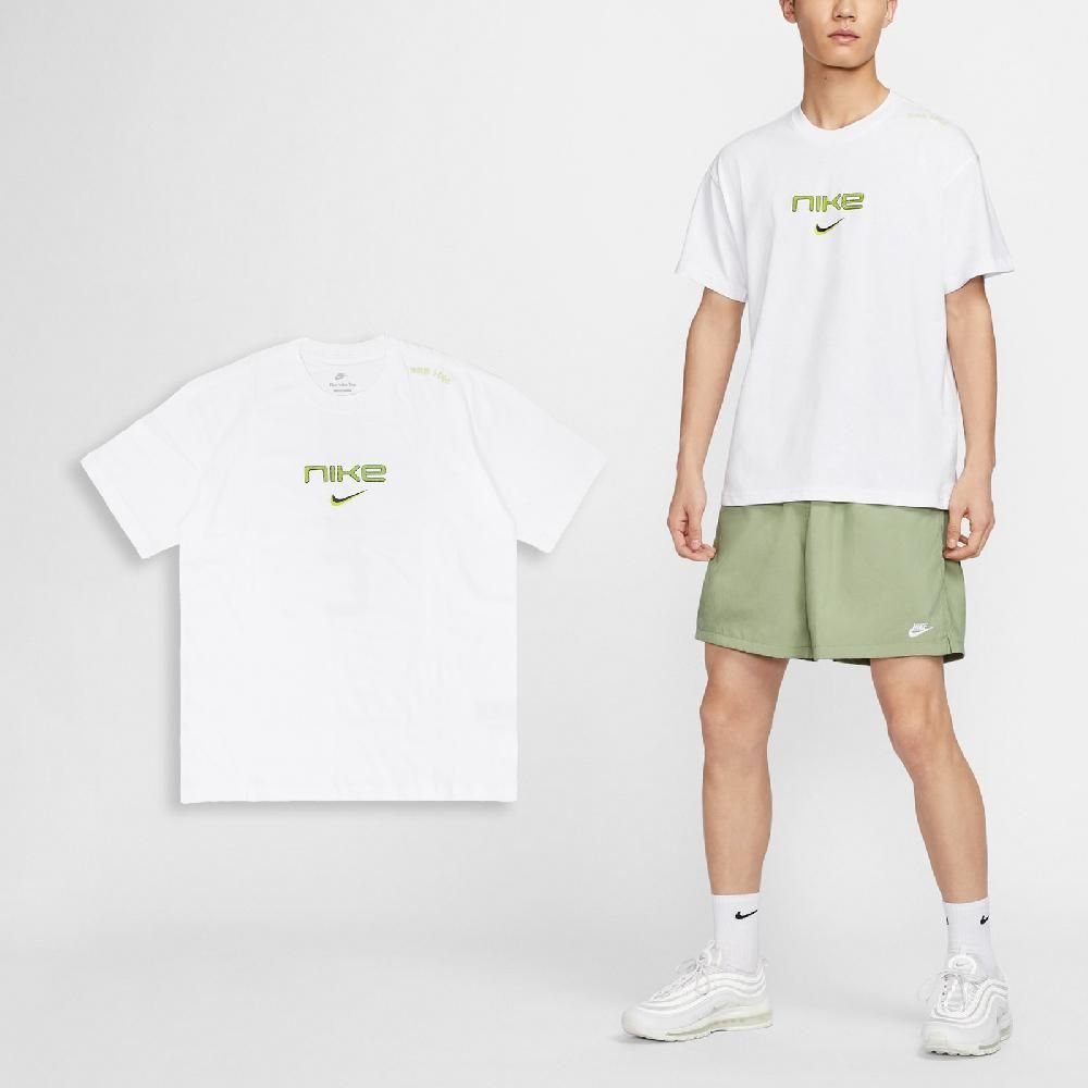 NIKE 耐吉 Nike 耐吉 短袖 NSW Tee 男款 白 黑 純棉 寬鬆 短T 棉T FZ5416-100