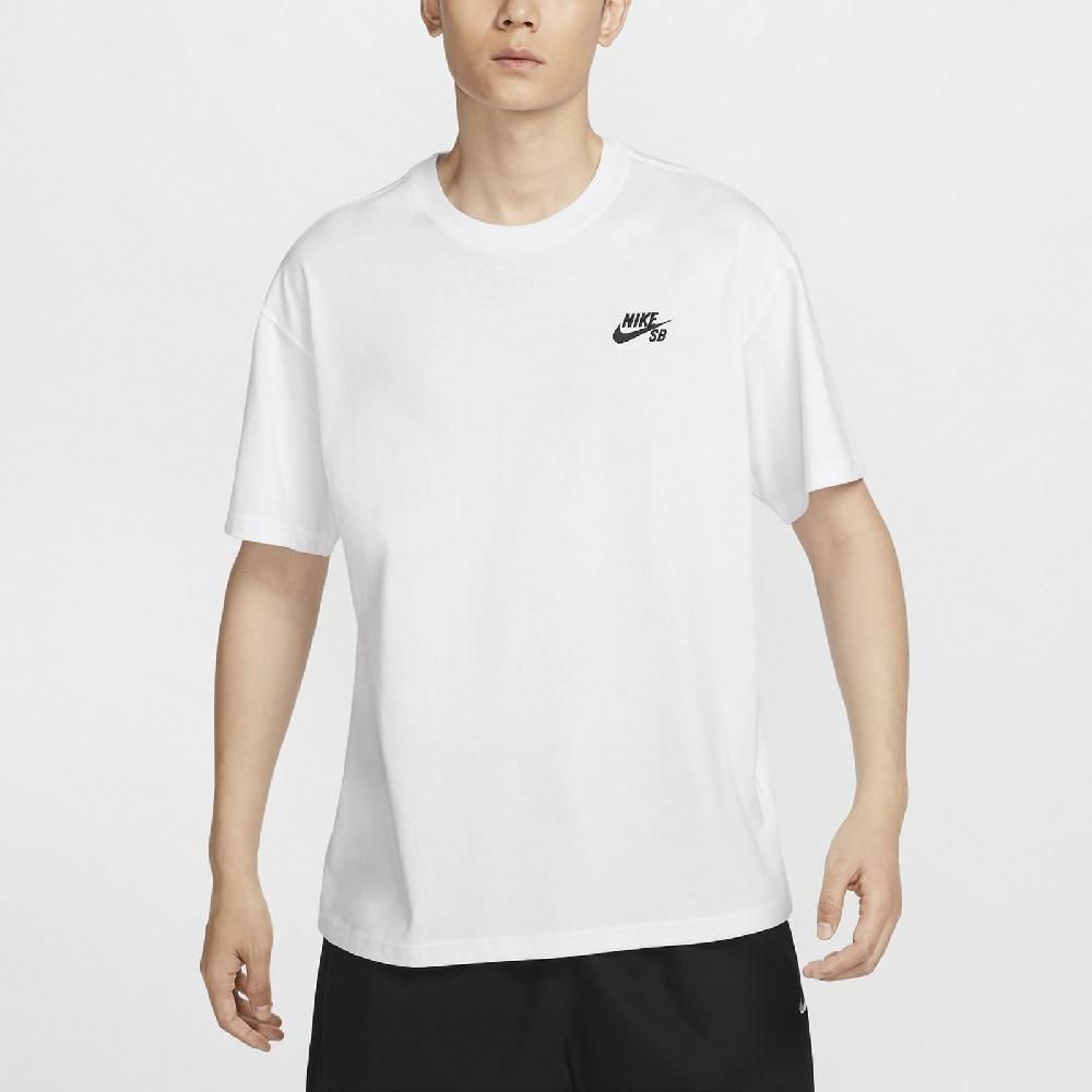 NIKE 耐吉 Nike 耐吉 短袖 SB Tee 白 男款 寬鬆 純棉 短T 上衣 花生 滑板 印花 HM4457-100