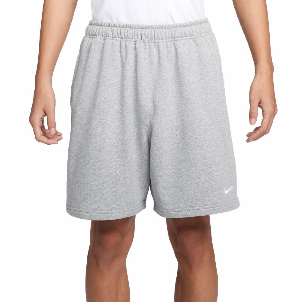 NIKE 耐吉 Nike 耐吉 短褲 Lab Solo Swoosh Shorts 男款 灰 棉質 拉鍊口袋 棉褲 褲子 DX0818-063