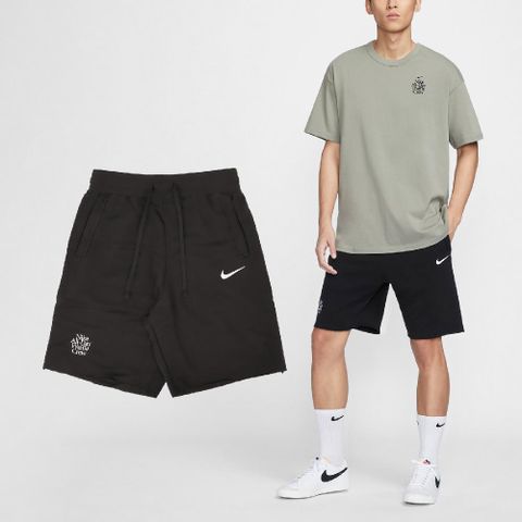 NIKE 耐吉 Nike 耐吉 短褲 Club ALUMNI Shorts 男款 黑 寬鬆 毛圈布 抽繩 棉褲 褲子 HQ1203-010