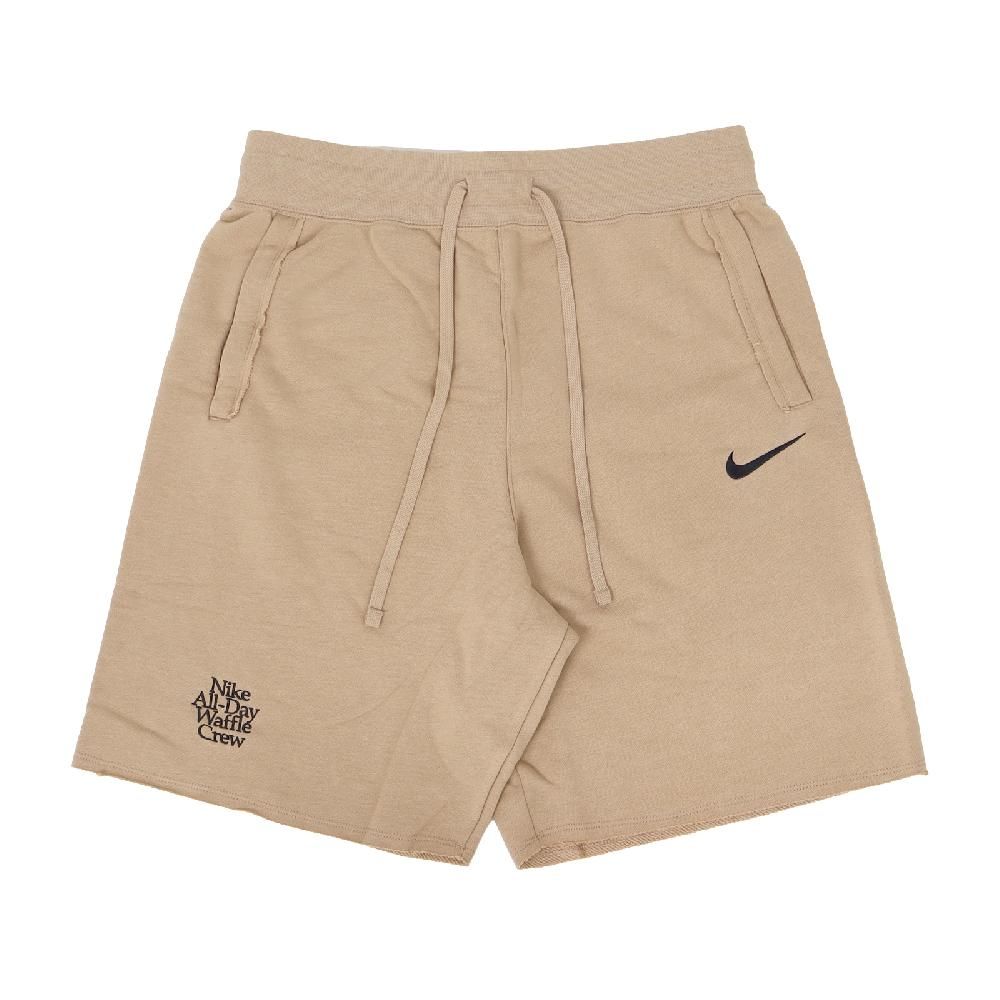 NIKE 耐吉 Nike 耐吉 短褲 Club ALUMNI Shorts 男款 卡其 寬鬆 毛圈布 抽繩 棉褲 褲子 HQ1203-200