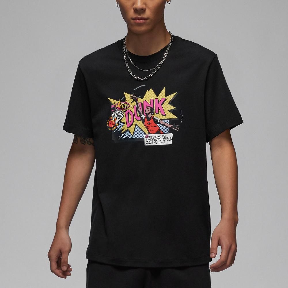 NIKE 耐吉 Nike 耐吉 短袖 Jordan Tee 男款 黑 純棉 寬鬆 短T 棉T FZ1940-010