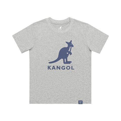 KANGOL 童裝 短T 灰色 袋鼠大LOGO 休閒 6126500112