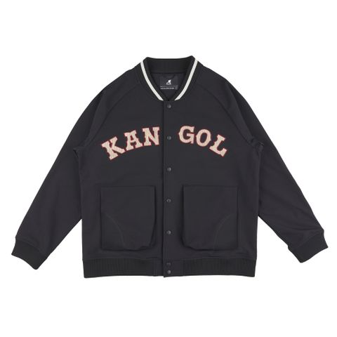 KANGOL 外套 黑 米紅LOGO 棒球外套 中性 6355142320