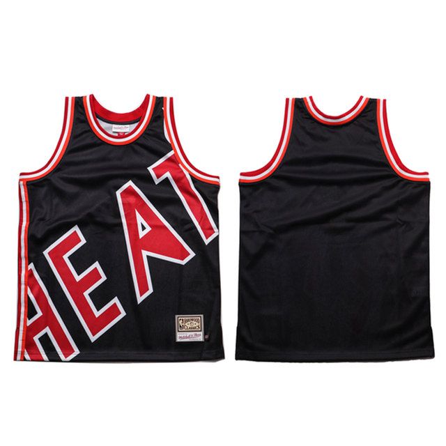 Mitchell & Ness  M&N 熱火 黑紅 背心 BIG FACE 球衣 MN20AJE01MH