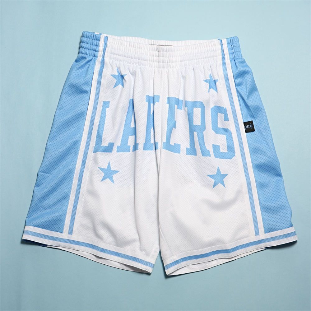  MITCHELL & NESS M&N 球褲 短褲 湖人 白 水藍 SHORBW19147-LALWHLB 男 MN22ASH01LALW