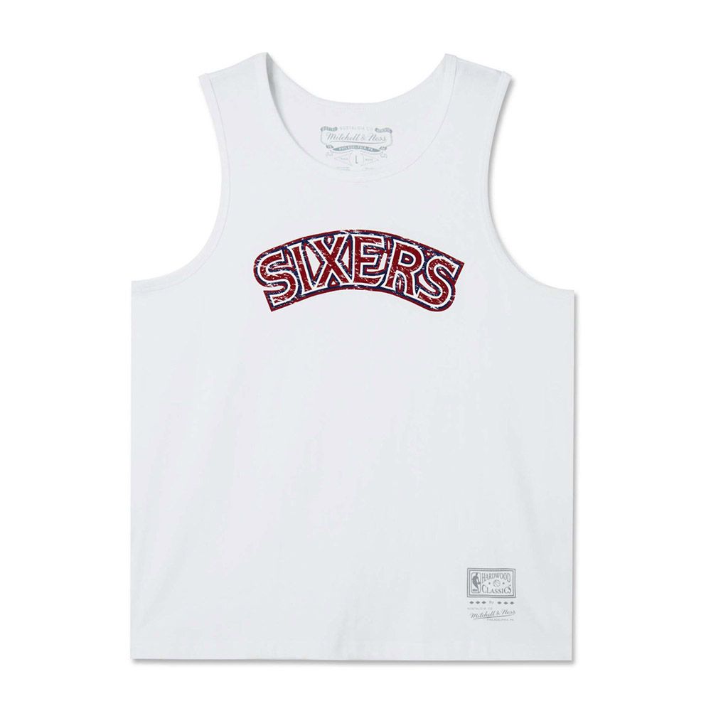 Mitchell & Ness  M&N 背心 TEAM NAME DAD TANK 76人 白 MNTK002P7W